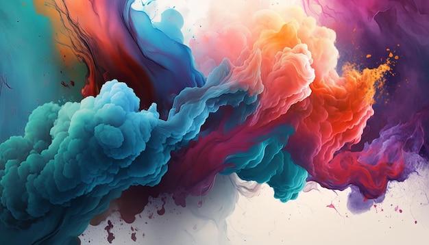 Abstract watercolor background Generative AI