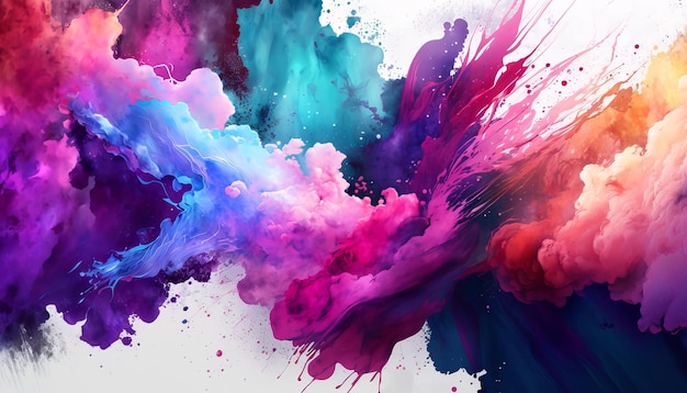 Abstract watercolor background Generative AI