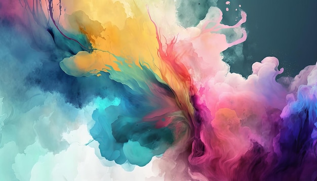 Abstract watercolor background Generative AI