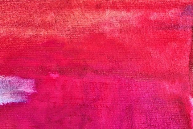 抽象的な水彩背景キャンバス アート コラージュにピンクの赤いペイントを染色