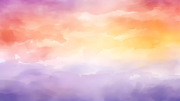 abstract watercolor background sunset sky orange and purple stain brushstroke texture background