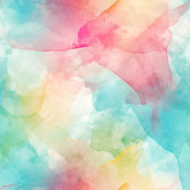 abstract watercolor background with a colorful design of leaves generative ai