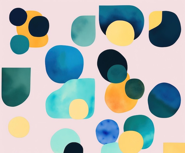 abstract watercolor background with colorful pattern