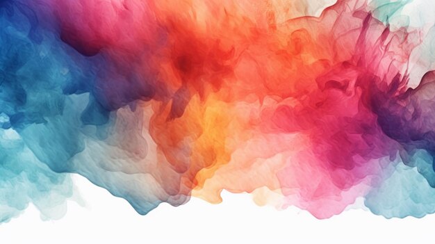 Abstract Watercolor Brush Stroke Ai Generative