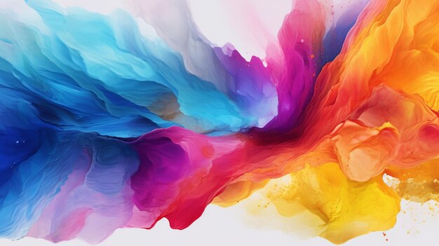 Abstract Watercolor Brush Strokes Ai Generative