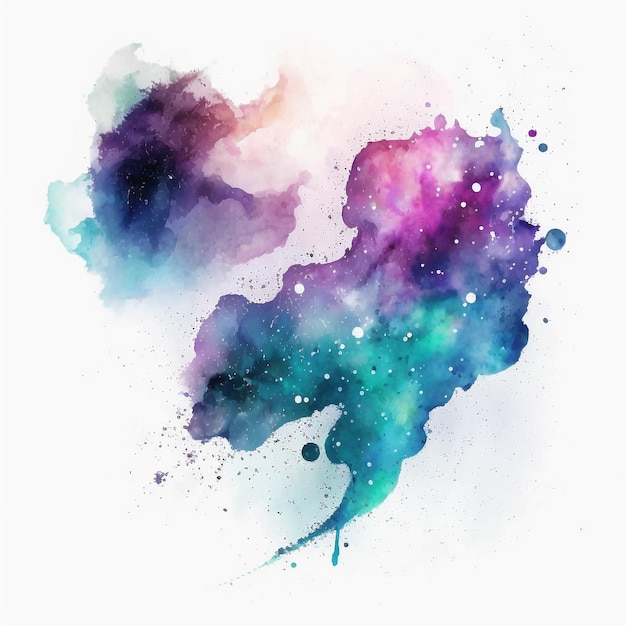 Abstract watercolor galaxy background