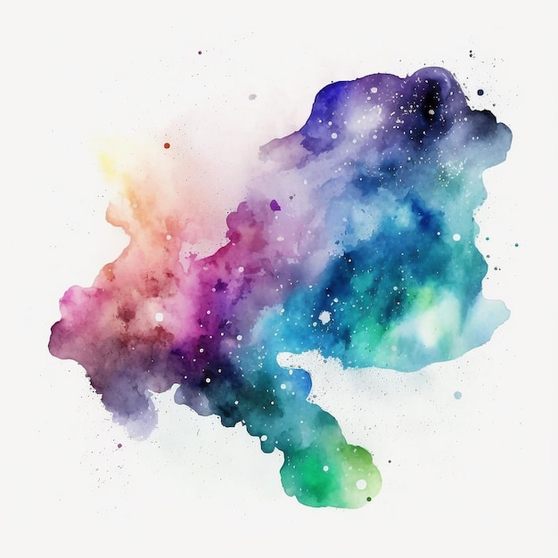 Abstract watercolor galaxy background