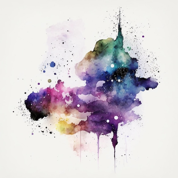 Abstract watercolor galaxy background