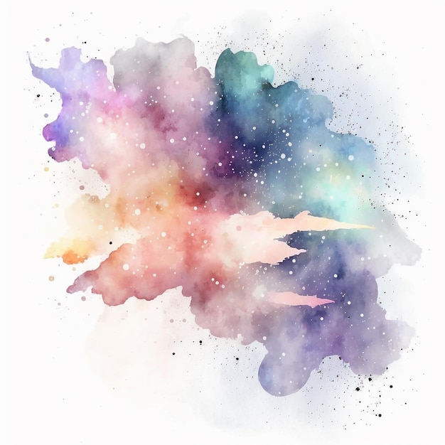 Abstract watercolor galaxy background