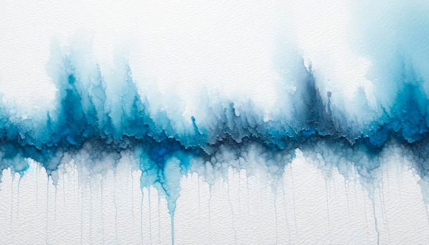 Abstract watercolor gradient wash in blue and white Textured background concept Generative AI