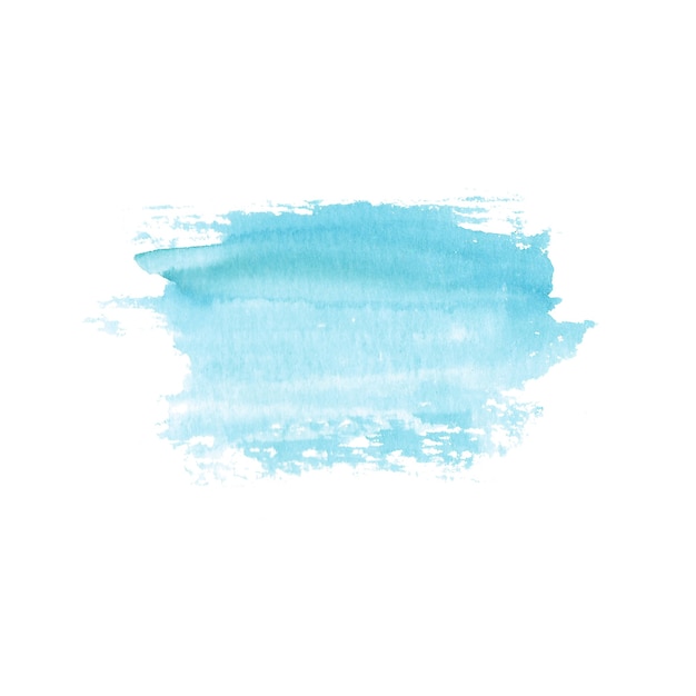 Abstract watercolor hand drawn stain. Watercolor design element. Watercolor  blue background.