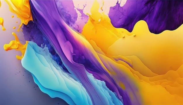 Abstract watercolor paint background color with liquid fluid texture for background