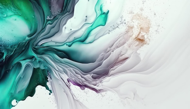 Abstract watercolor paint background color with liquid fluid texture for background