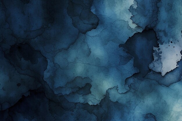 Photo abstract watercolor paint background dark blue color grunge texture interior wallpaper mural for the walls fresco for the room interior grunge style