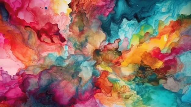 Abstract watercolor paint background generative ai