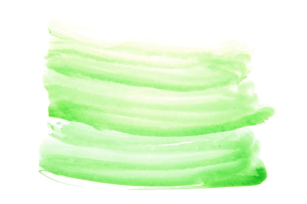 Photo abstract watercolor paint isolated on white background green watercolor banner