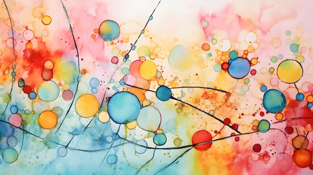 Photo abstract watercolor painting background