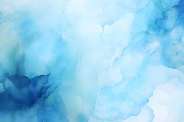 abstract watercolor painting blue background ai generated