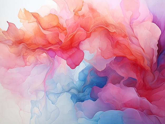 Abstract watercolor painting made by AI generative art photo