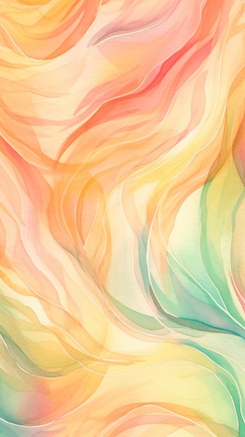 Abstract Watercolor Painting Wallpaper for iPhone AI Generated