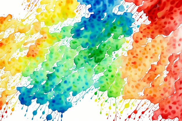 an abstract watercolor painting with colorful droplets