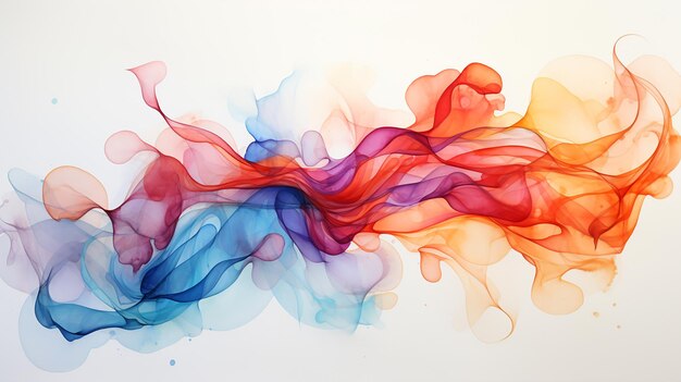 Abstract watercolor painting