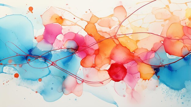 Abstract watercolor painting