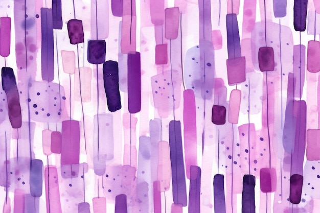 Abstract watercolor paintings in concept of playful shapes dot and lines