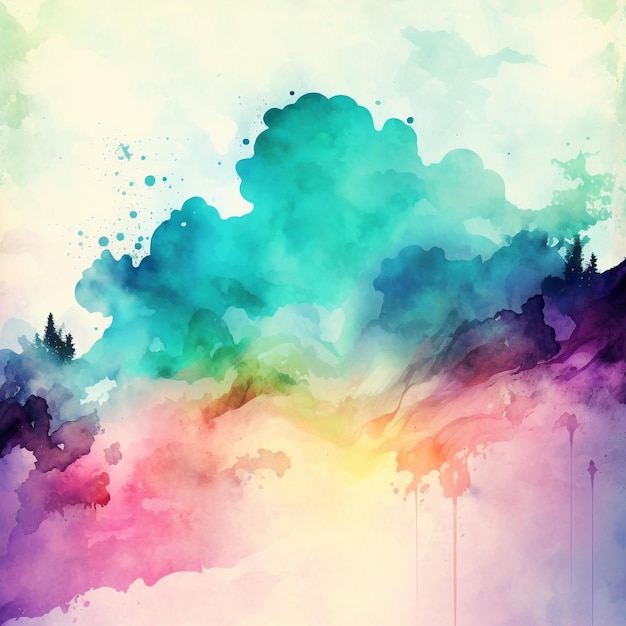 Abstract watercolor pastel background