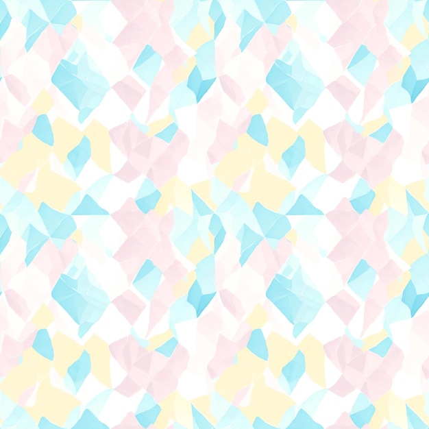 Abstract watercolor pattern with rhombus seamless background pastel colors ai generative art