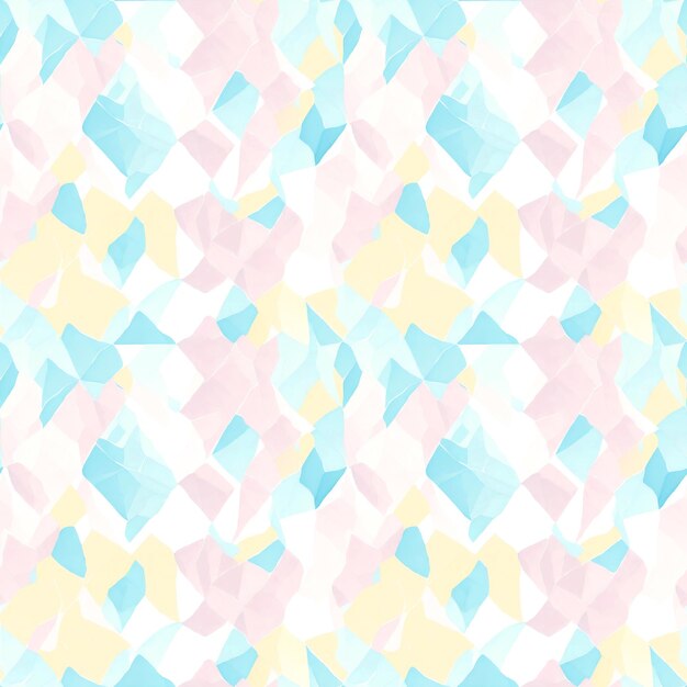 Photo abstract watercolor pattern with rhombus seamless background pastel colors ai generative art