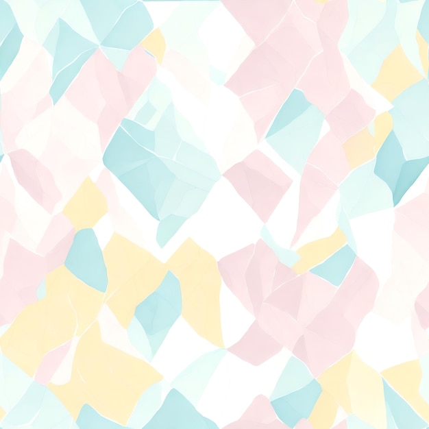 Photo abstract watercolor pattern with rhombus seamless background pastel colors ai generative art