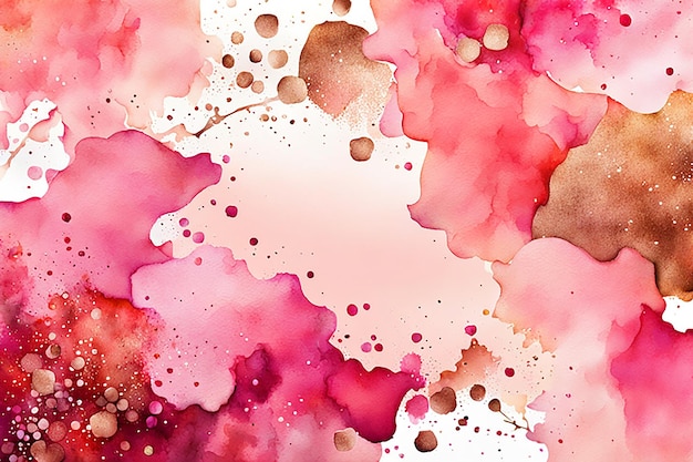 Abstract watercolor pink red background and texture Design background for banner pink background