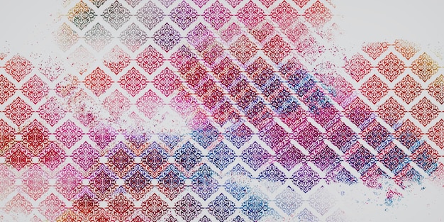 Photo abstract watercolor seamless geometric pattern background