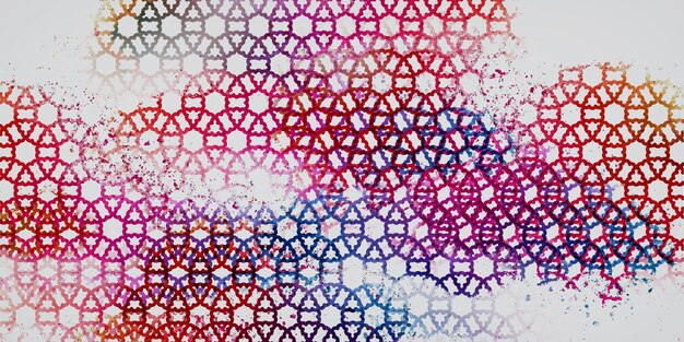 Photo abstract watercolor seamless geometric pattern background