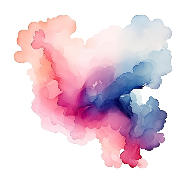 abstract watercolor shapes elements