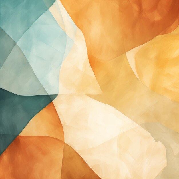 Abstract Watercolor Wallpaper Gallery With Soft Cubism Style