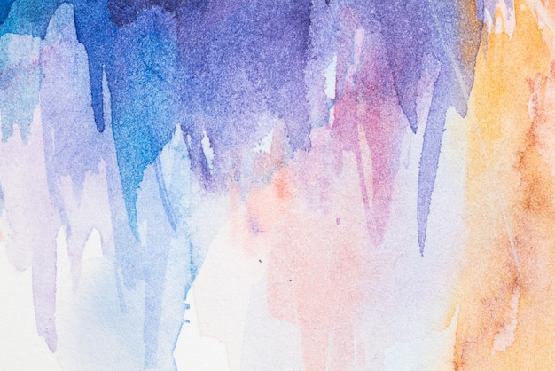 Abstract watercolor on white background The color splashing in the paper It is a hand drawn High quality illustration
