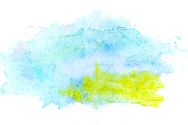 Abstract watercolor on white background