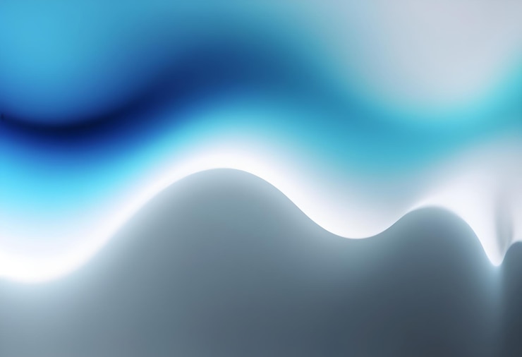 Photo 추상적인 파동 3d 그래디언트 배경