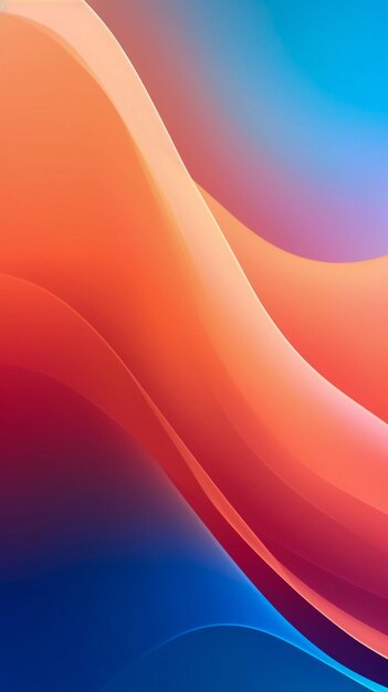 Abstract wave background soft pink and bright orange wave AI Generated