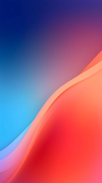 Abstract wave background soft pink and bright orange wave AI Generated