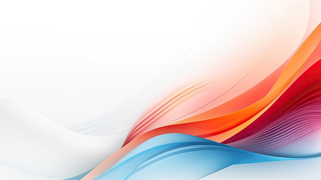 Abstract wave background Web banner with copy space Generative AI