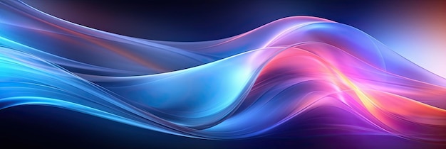 Abstract wave business corporate concept design banner Generative AI