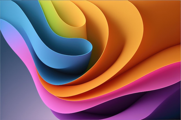 Abstract wave colorful pattern of spectrum color