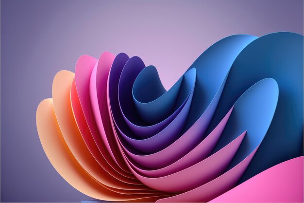 Abstract wave colorful pattern of spectrum color