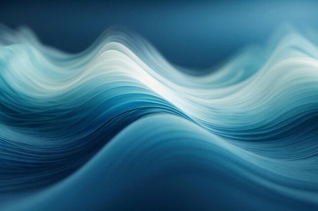 Abstract wave curve design background in shades of blue aig ar c