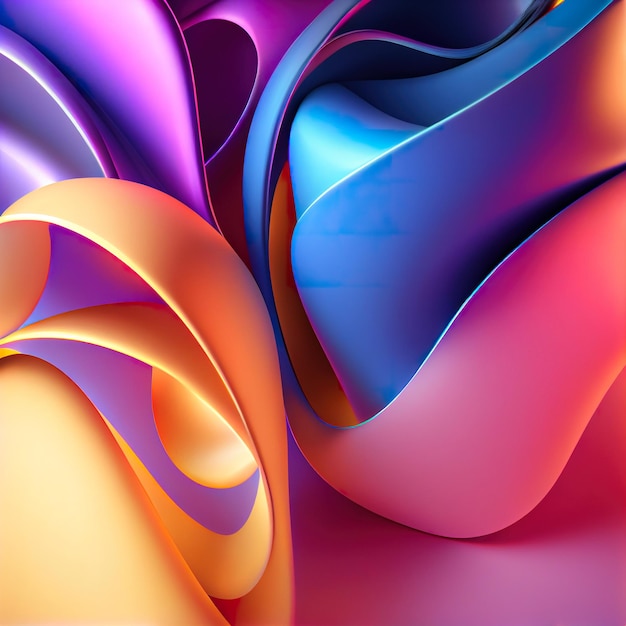 Abstract wave gradient background Digital illustration