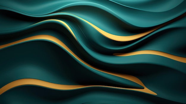 Abstract Wave Line Arts Background AI Generated