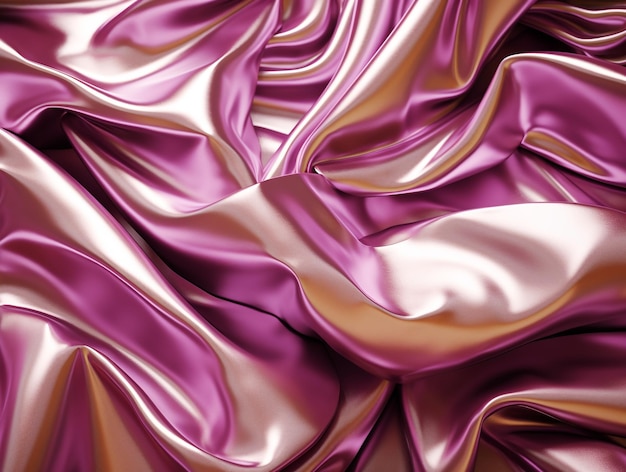 Abstract wave surface texture metallic character 3d render fabric